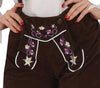 GP79153 – Oktoberfest Trachtenhose Traditionelles Outfit – Größe: 42 - 44 (L) – Farbe: Braun