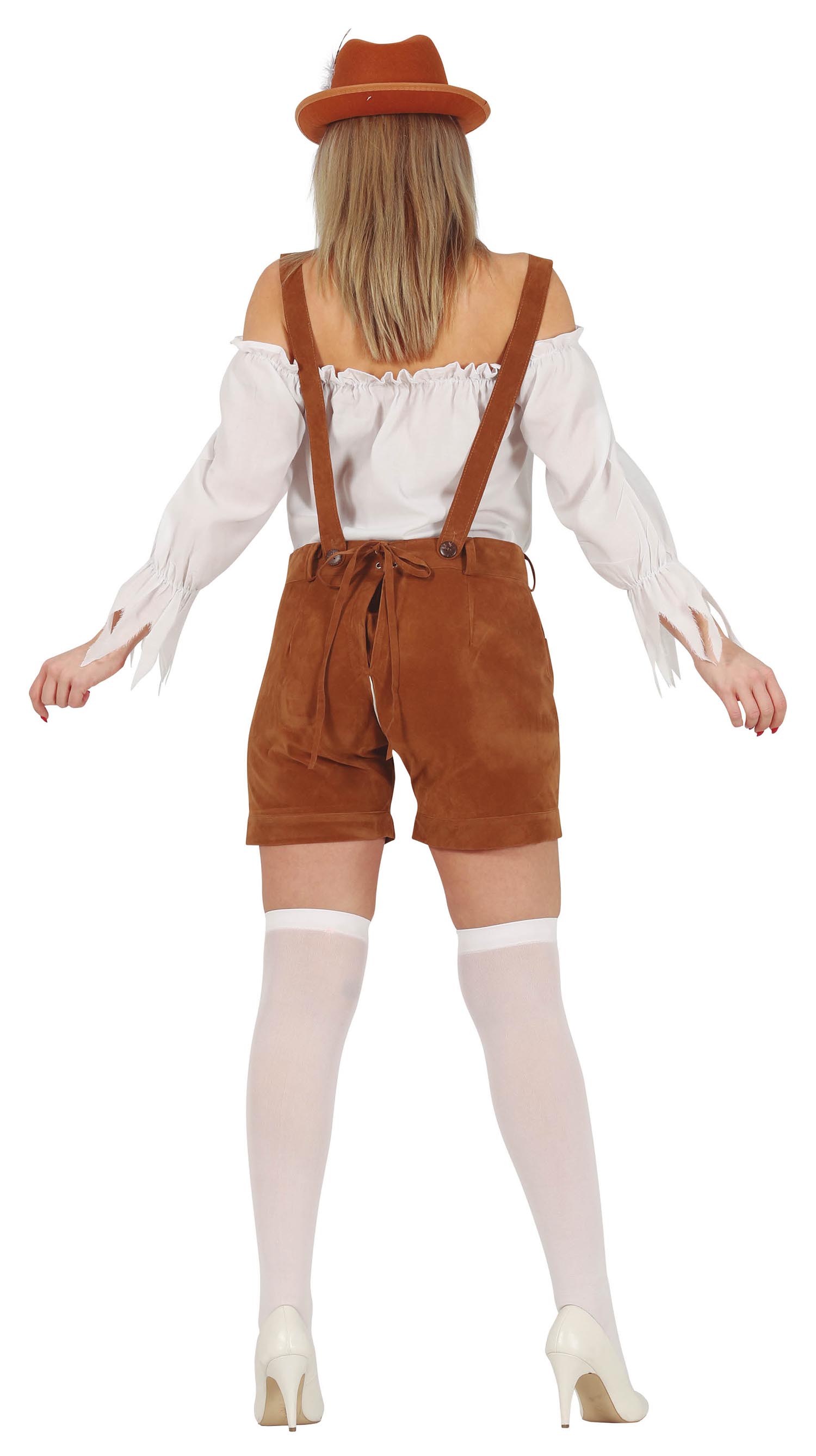 GP79156 – Oktoberfest Trachtenhose Traditionelles – Größe: 38 - 40 (M) – Farbe: Braun