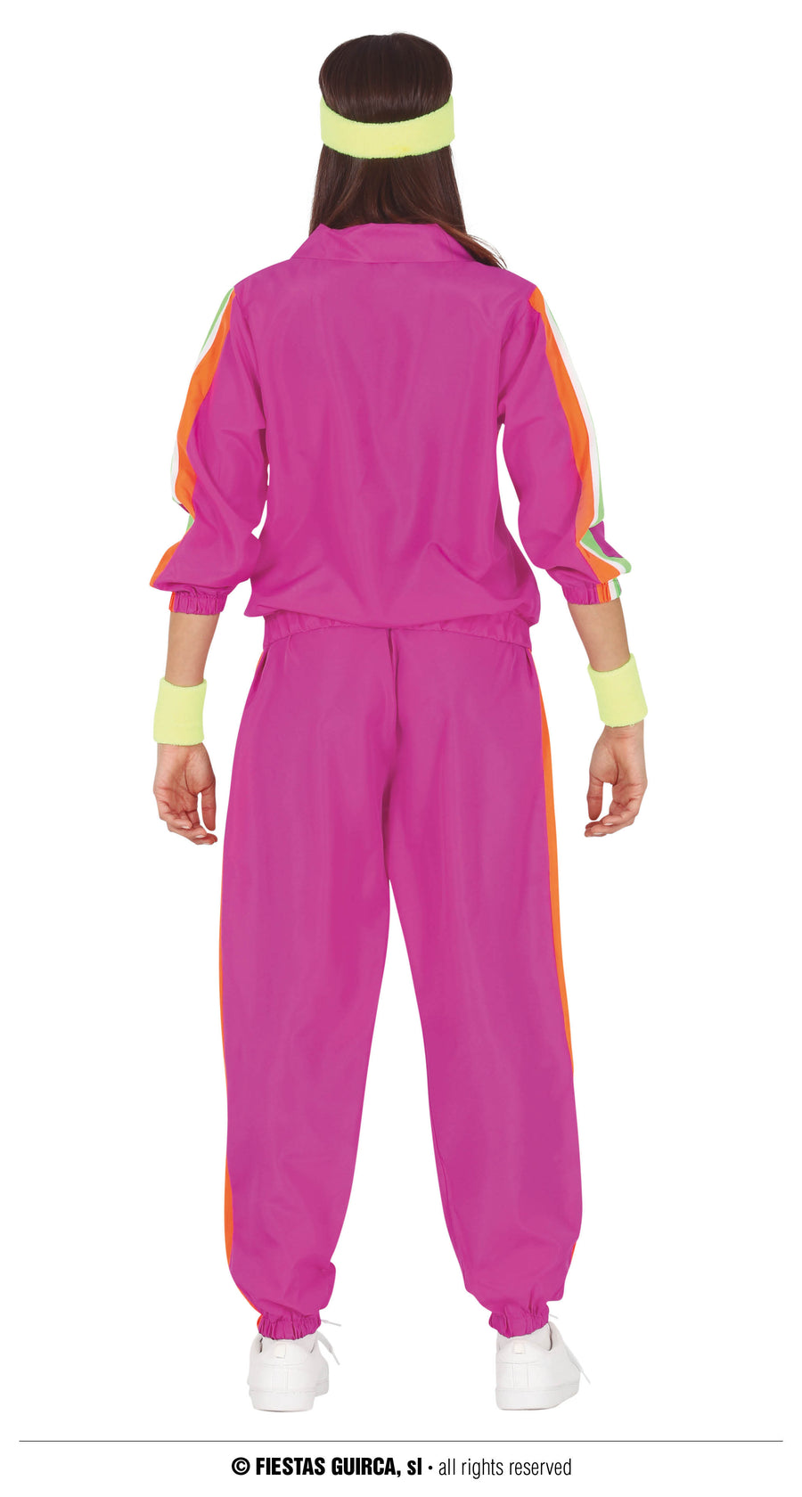 GP79159 – Achtziger Jahre Fitness Outfit Neon – Größe: 36 - 38 (S) – Farbe: Pink, Ansicht 2