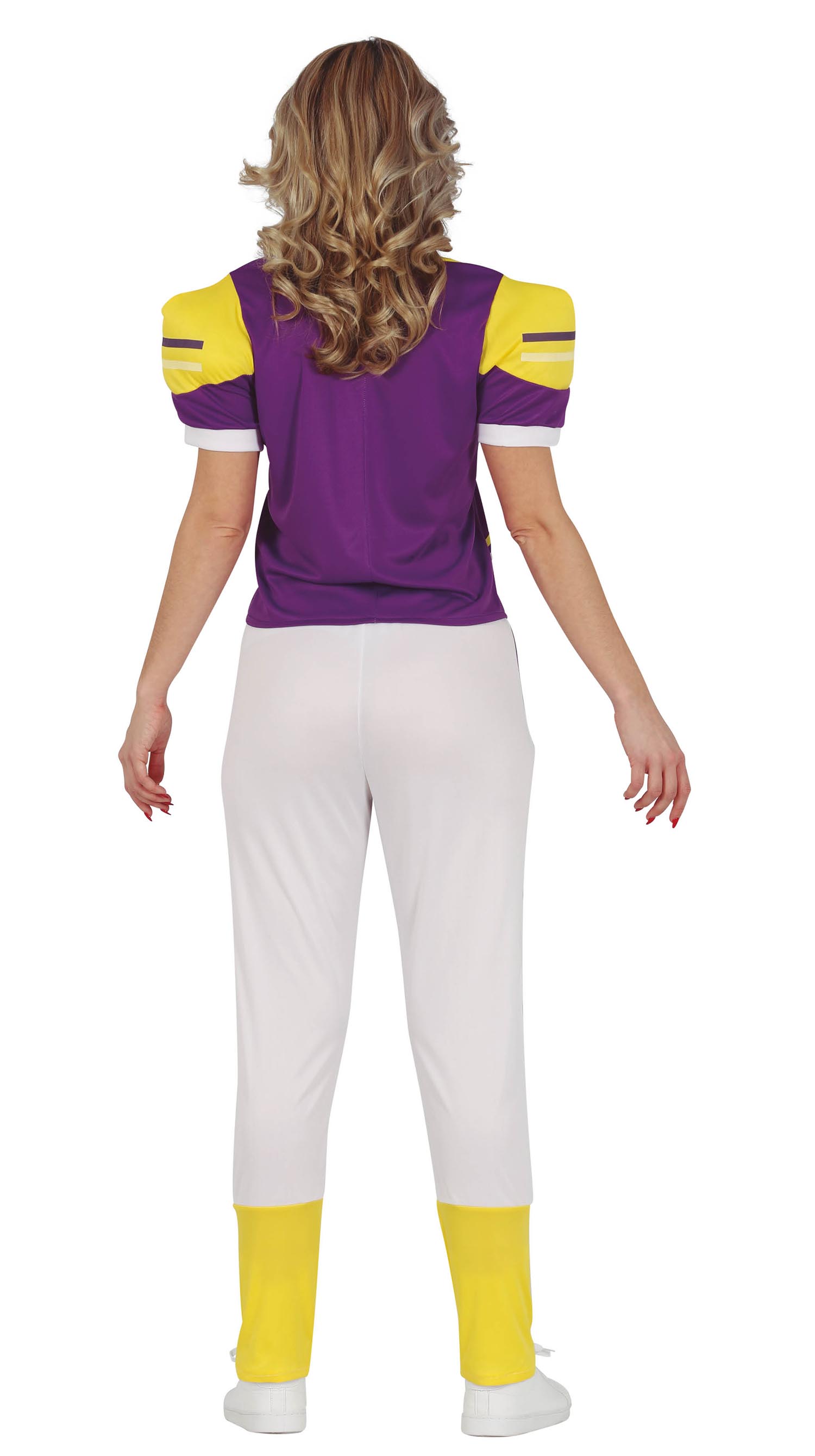 GP79170 – Sportliches Quarterback Fantasy Kostüm – Größe: 38 - 40 (M) – Farbe: Lila