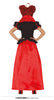 GP79189 – Karneval Königin Herz World Book Day Kostüm – Größe: 36 - 38 (S) – Farbe: Rot