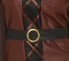 GP79195 – Wikinger Krieger Kostüm Mantel Tunika – Größe: 42 - 44 (L) – Farbe: Braun