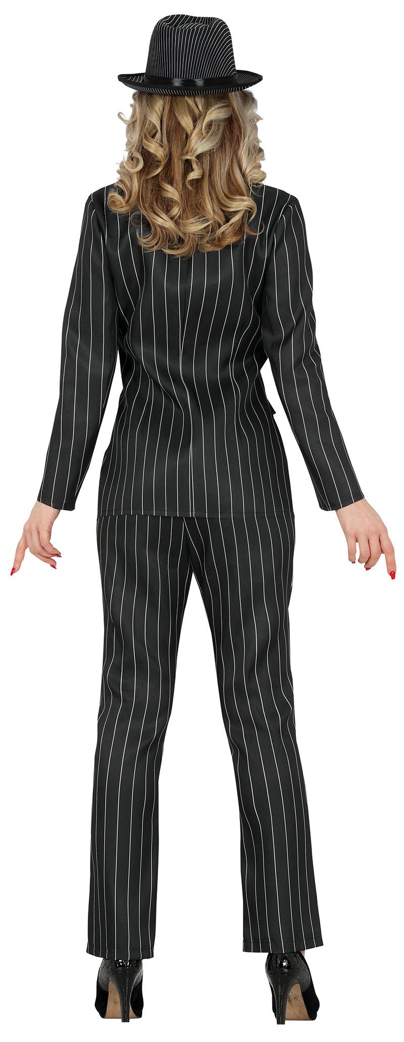 GP79197 – Gangster 20s Kostüm Schwarz – Größe: 36 - 38 (S) – Farbe: Schwarz