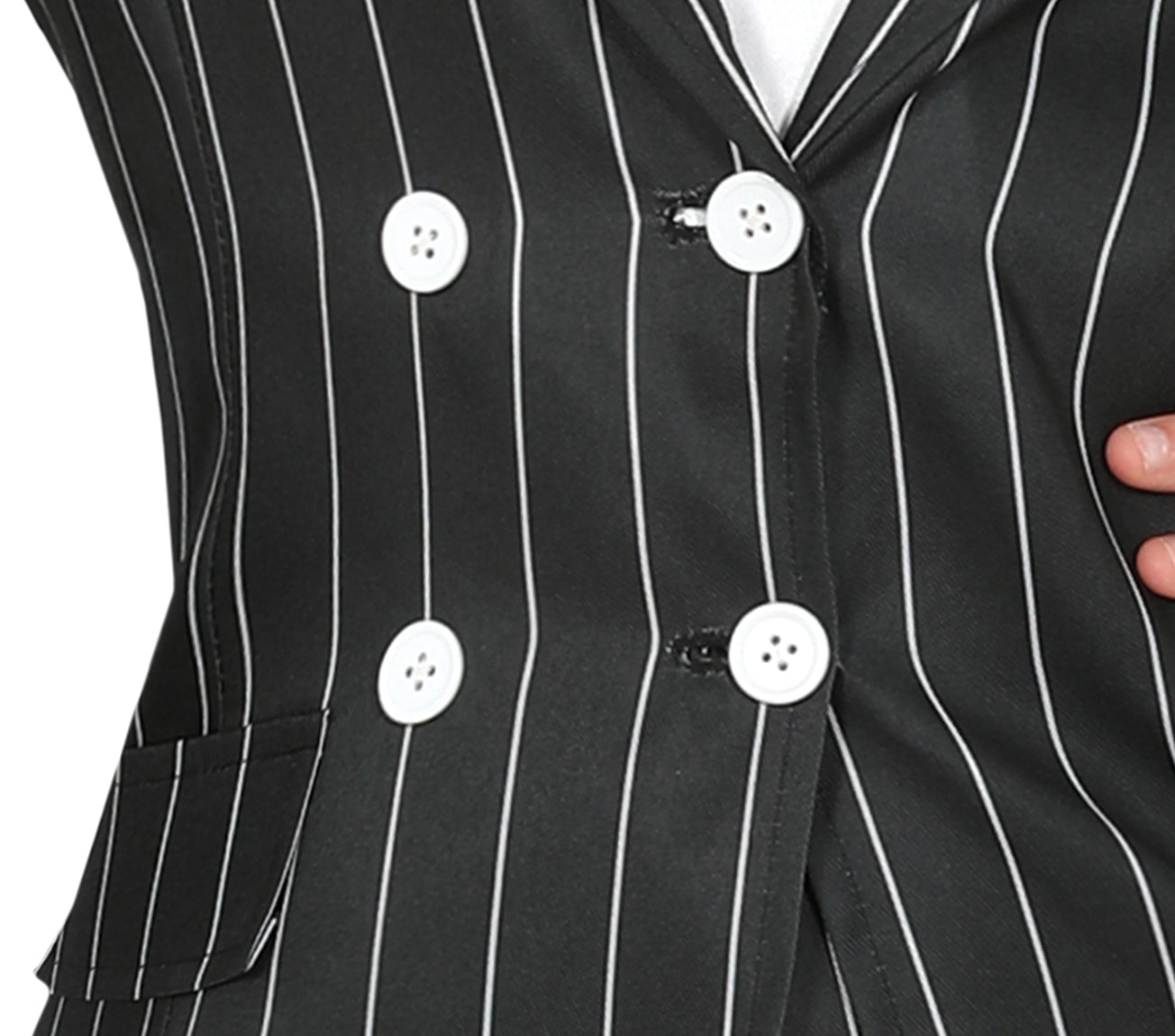 GP79197 – Gangster 20s Kostüm Schwarz – Größe: 38 - 40 (M) – Farbe: Schwarz