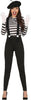 GP79200 – Clown Pantomime Kostüm Schwarz Weiß – Größe: 38 - 40 (M) – Farbe: Schwarz