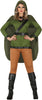 GP79212 – Mittelalter Kriegerin Karnevalskostüm – Größe: 38 - 40 (M) – Farbe: Grün