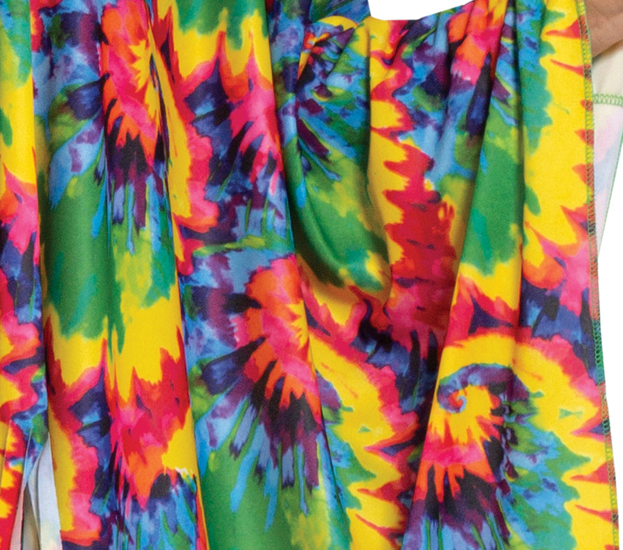 GP79223 – Hippie Karneval Poncho Set Bunte Fransen – Größe: 42 - 44 (L) – Farbe: Mehrfarbig, Ansicht 2