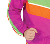 GP79227 – 80s Sport Karneval Retro Kostüm Violett – Größe: 52 - 54 (L) – Farbe: Pink