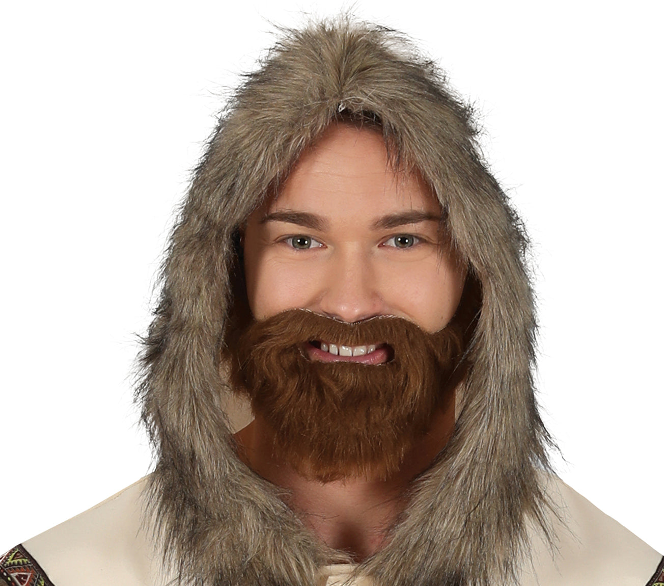 GP79234 – Weltkulturen Inuit Tracht Klassisch Karnevalskleid – Größe: 48 - 50 (M), 52 - 54 (L), 54 - 56 (XL) – Farbe: Beige