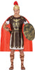 GP79238 – Römischer Gladiator Helm Tunika Kostüm Set – Größe: 48 - 50 (M) – Farbe: Braun