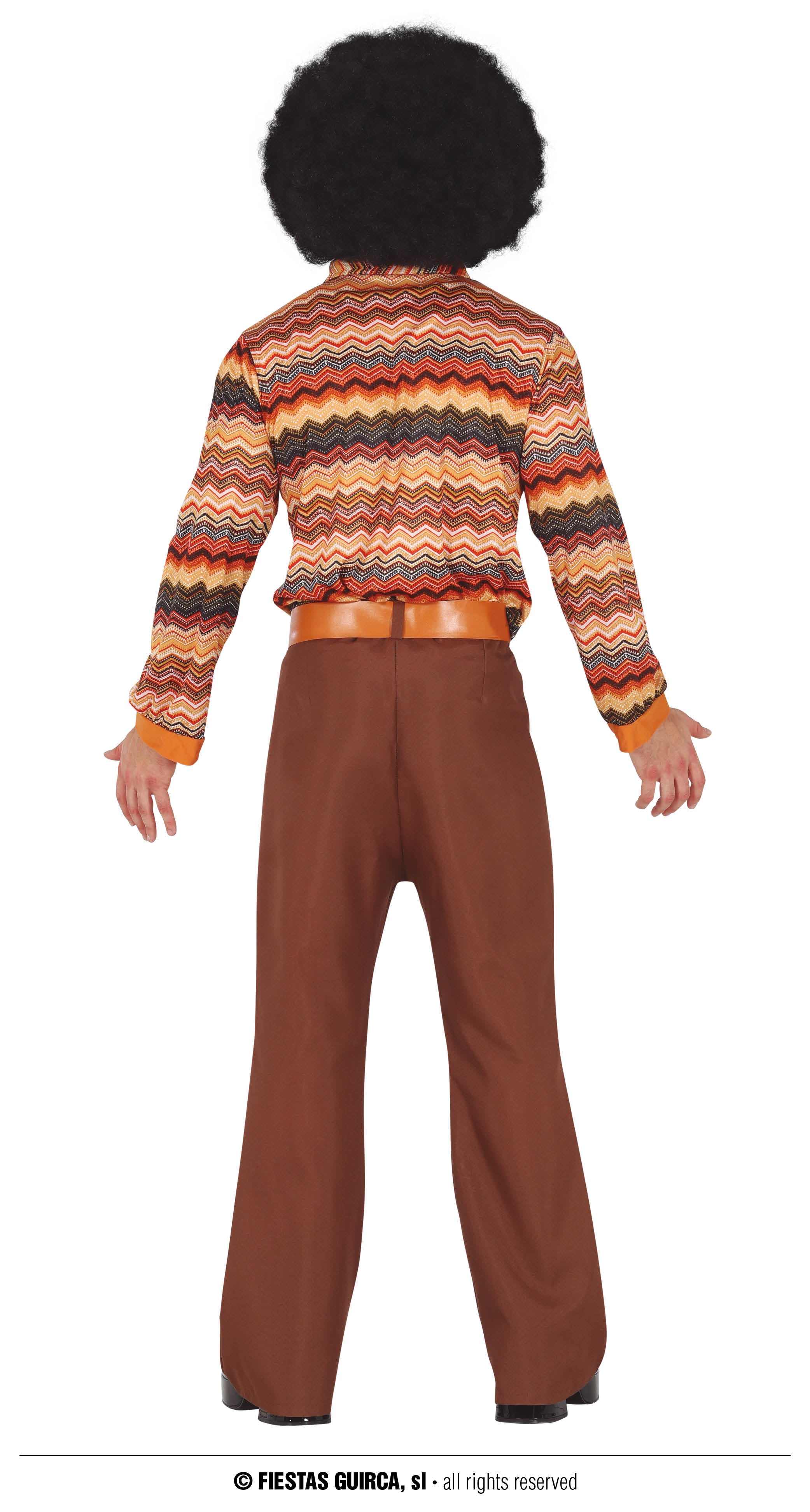 GP79240 – 70's Retro Outfit Disco Party – Größe: 48 - 50 (M) – Farbe: Braun
