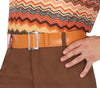 GP79240 – 70's Retro Outfit Disco Party – Größe: 52 - 54 (L) – Farbe: Braun