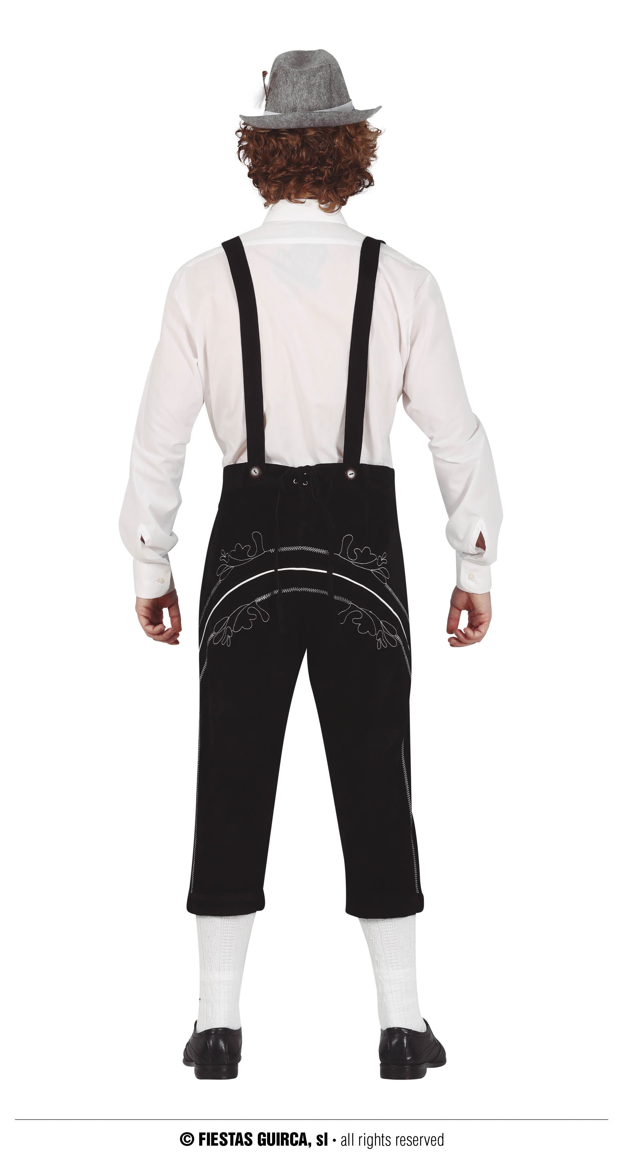 GP79244 – Oktoberfest Traditionelle Trachtenhose – Größe: 48 - 50 (M), 52 - 54 (L) – Farbe: Weiß