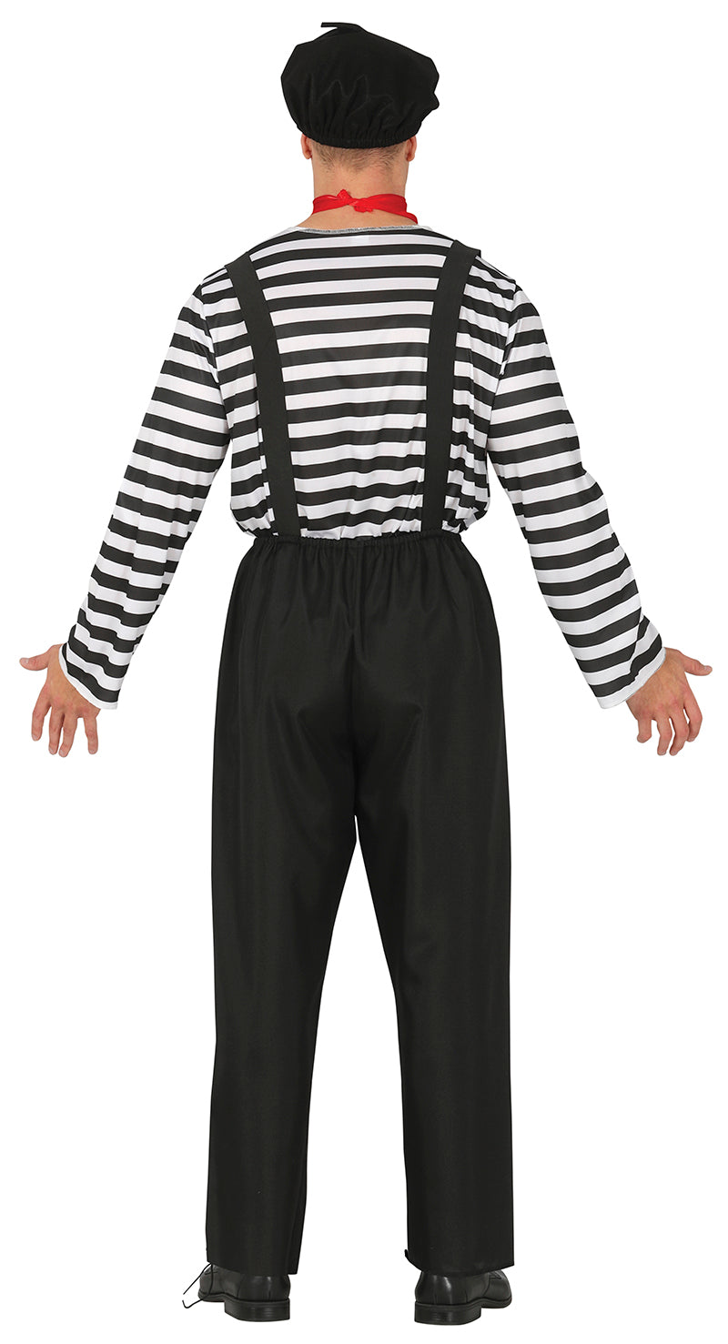 GP79248 – Clown Französischer Künstler Karneval – Größe: 48 - 50 (M), 46 - 48 (S), 54 - 56 (XL) – Farbe: Weiß