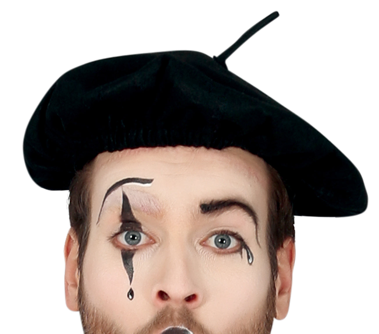 GP79248 – Clown Französischer Künstler Karneval – Größe: 48 - 50 (M), 46 - 48 (S), 54 - 56 (XL) – Farbe: Weiß