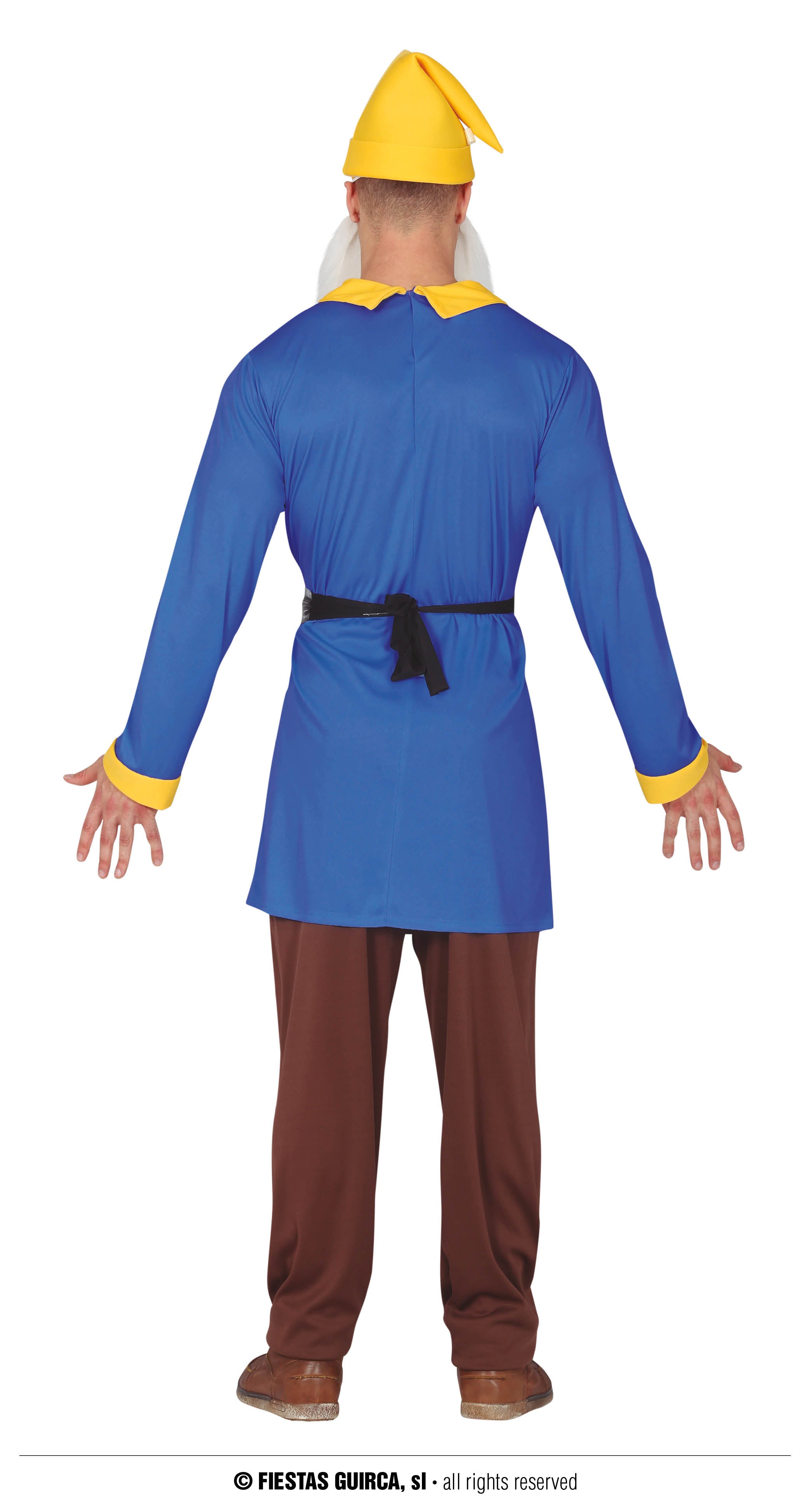 GP79273 – Märchenhafter Zwergenwald Gnom Kostüm – Größe: 52 - 54 (L) – Farbe: Blau