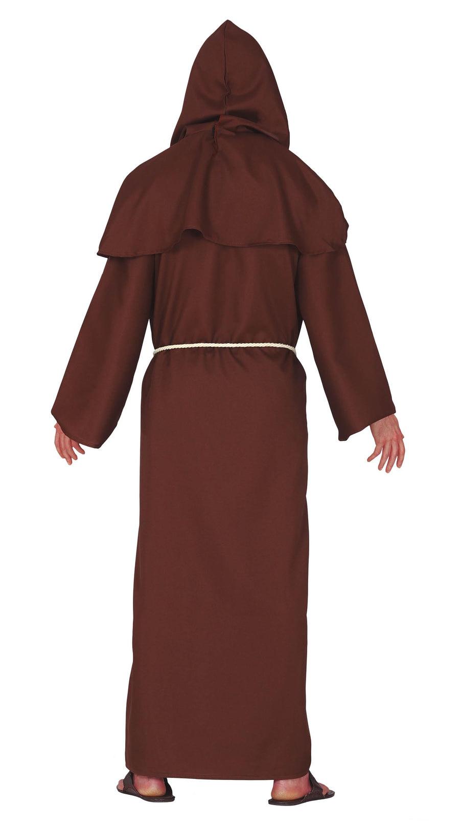 GP79290 – Mönch Robe Priester Kutte Kostüm – Größe: 48 - 50 (M) – Farbe: Braun, Ansicht 2