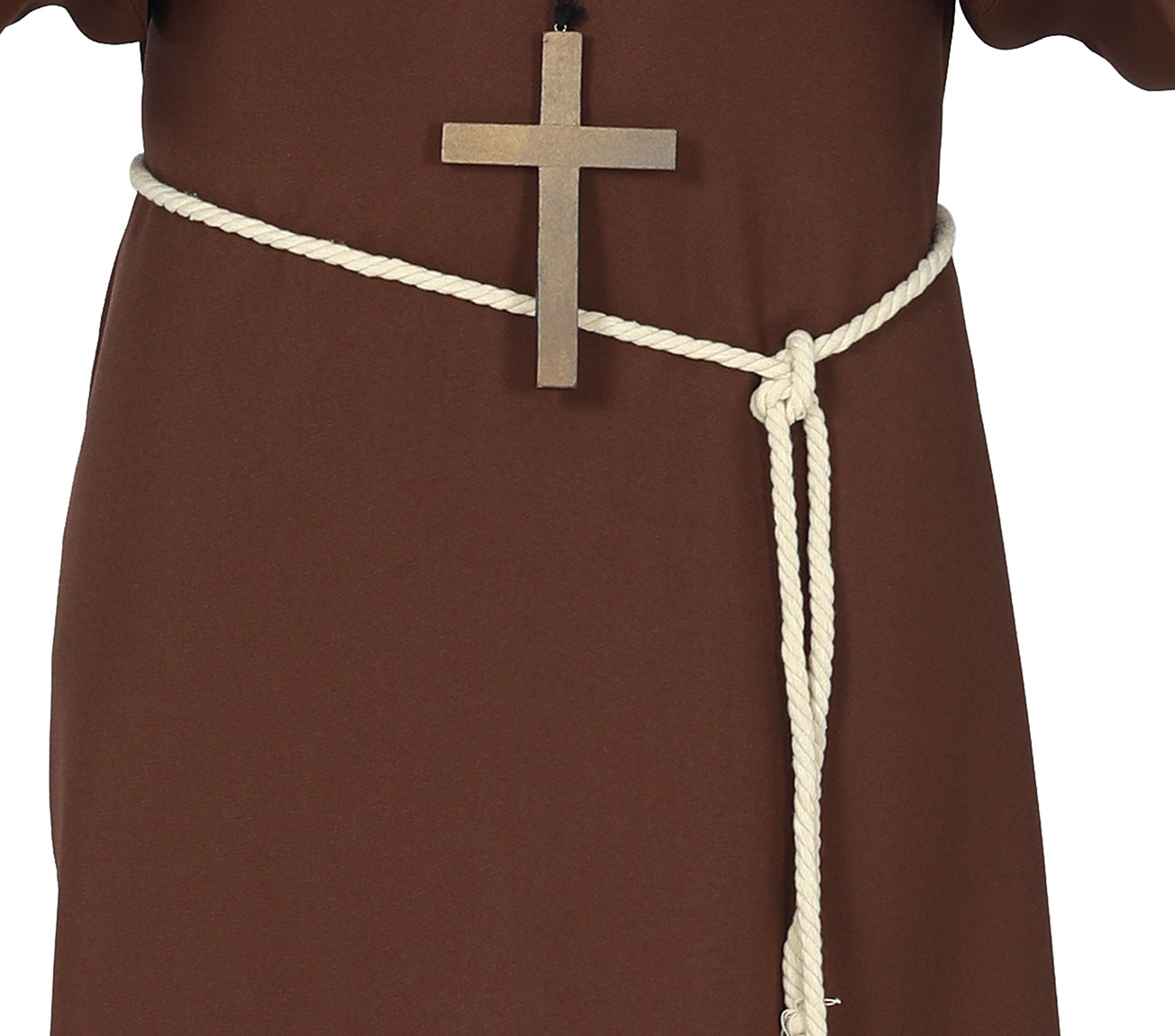 GP79290 – Mönch Robe Priester Kutte Kostüm – Größe: 48 - 50 (M) – Farbe: Braun