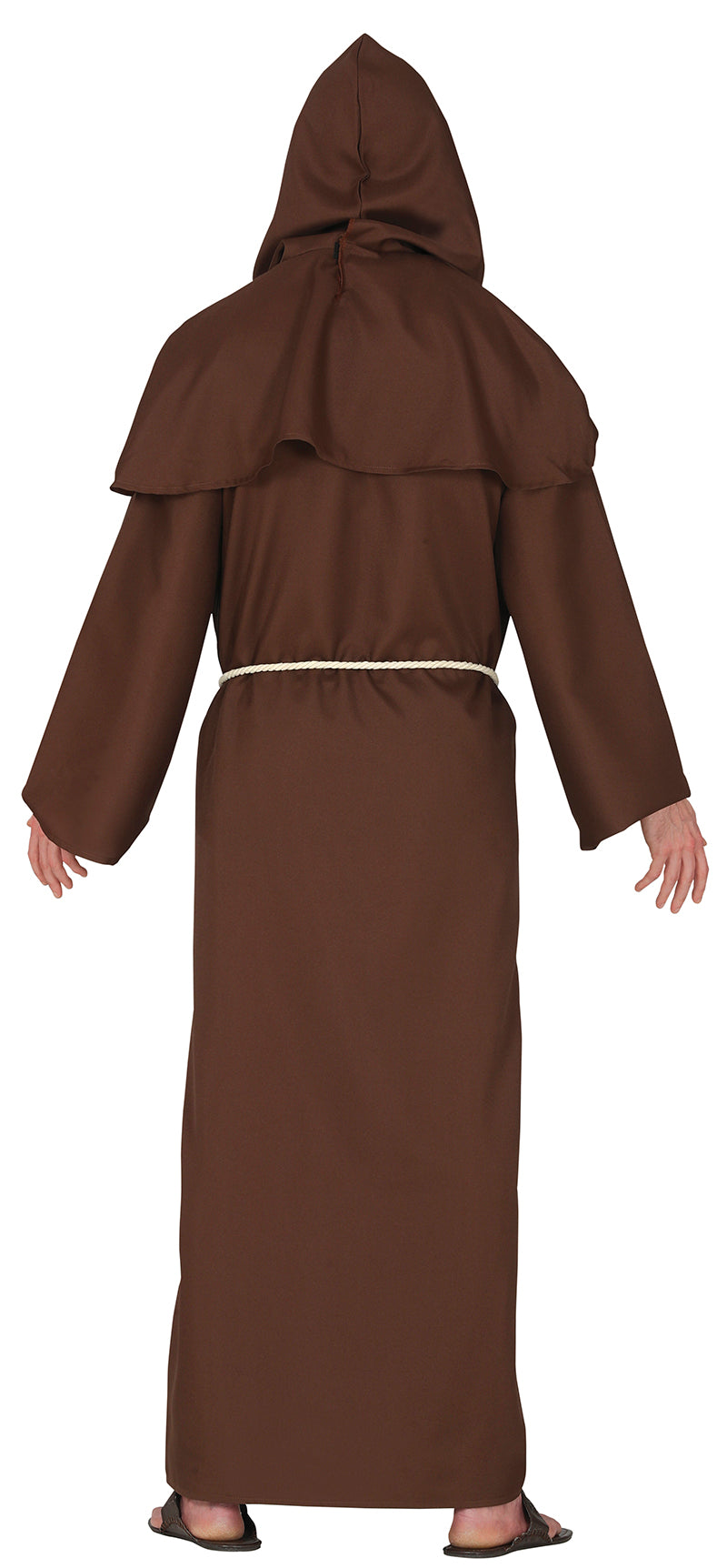 GP79290 – Mönch Robe Priester Kutte Kostüm – Größe: 52 - 54 (L) – Farbe: Braun