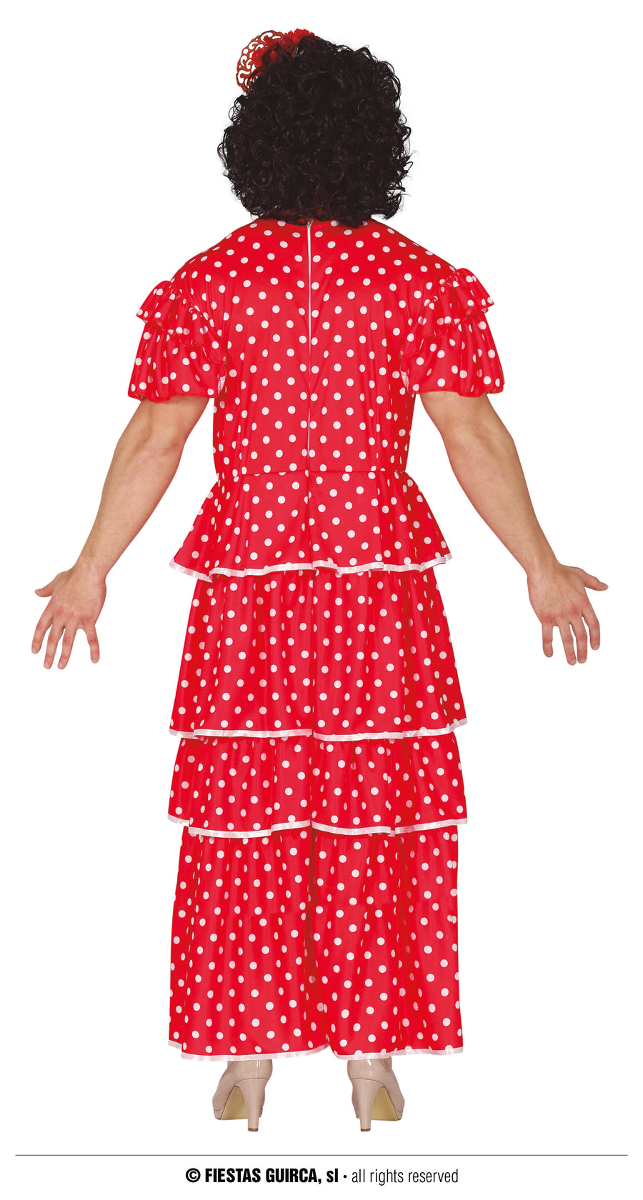 GP79300 – Junggesellenabschied Flamenco Tänzer Weltkulturen – Größe: 48 - 50 (M) – Farbe: Rot, Ansicht 2