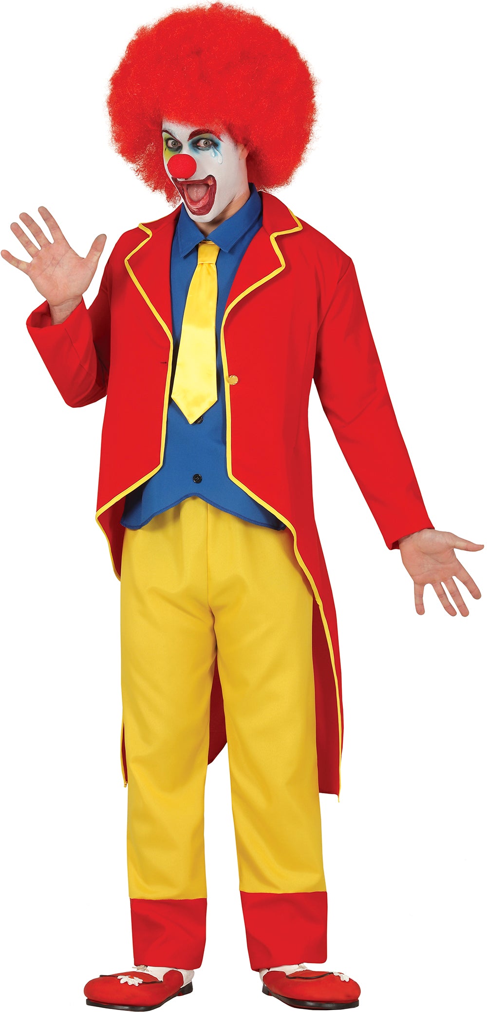 GP79302 – Clown Karneval Zirkus Outfit Set – Größe: 48 - 50 (M) – Farbe: Mehrfarbig