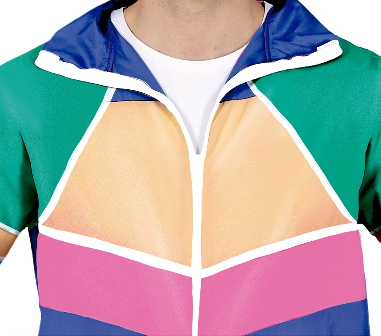 GP79309 – Sport Retro 80s Karneval Outfits – Größe: 48 - 50 (M) – Farbe: Blau