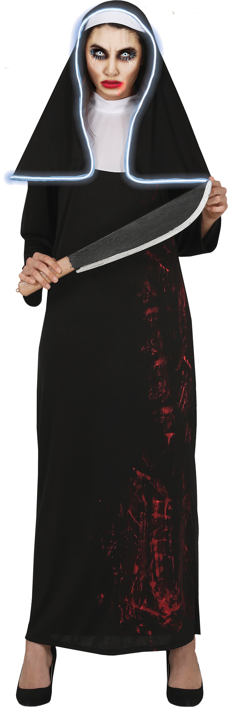 Halloween Nonne Kostüm Spuk Kloster Geist Grusel