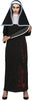 GP79325 – Halloween Nonne Kostüm Spuk Kloster Geist Grusel – Größe: 42 - 44 (L) – Farbe: Schwarz
