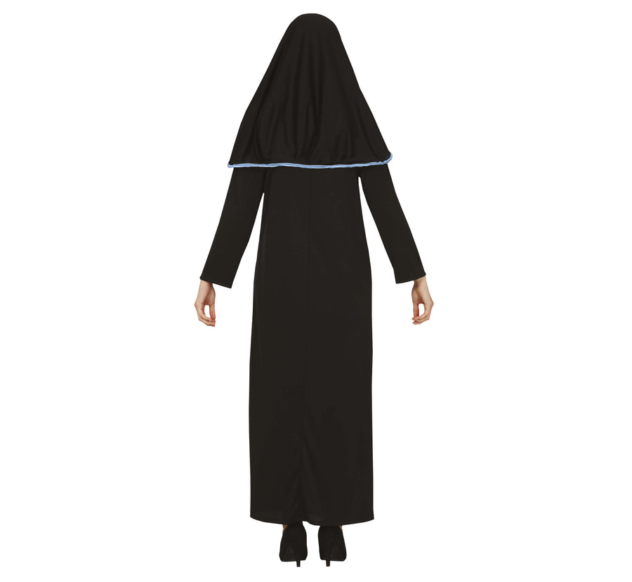 GP79325 – Halloween Nonne Kostüm Spuk Kloster Geist Grusel – Größe: 42 - 44 (L) – Farbe: Schwarz, Ansicht 2