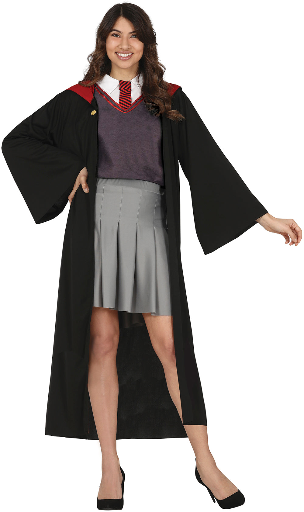GP79330 – Magischer Schüler Halloween Kostüm Set – Größe: 38 - 40 (M) – Farbe: Schwarz