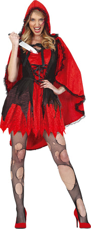 Märchengestalt Halloween Rot Kapuze Hexen, Bild 1