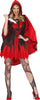 GP79334 – Märchengestalt Halloween Rot Kapuze Hexen – Größe: 38 - 40 (M) – Farbe: Rot