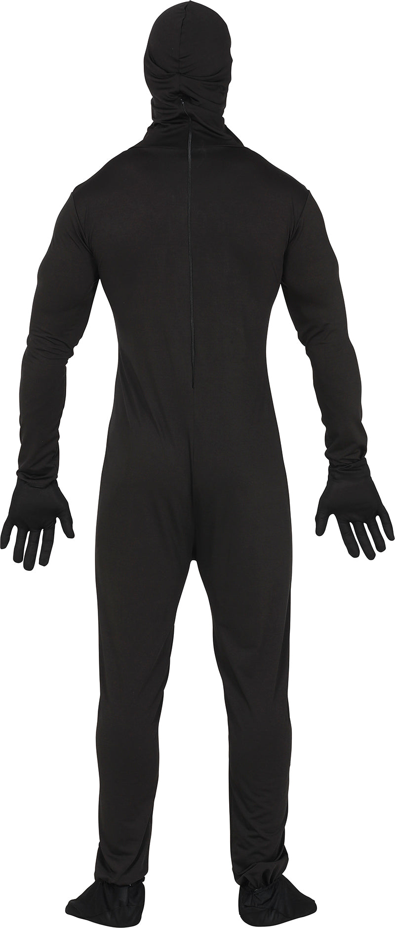 GP79340 – Halloween Skelett Einteiler Overall Grusel – Größe: 52 - 54 (L) – Farbe: Schwarz