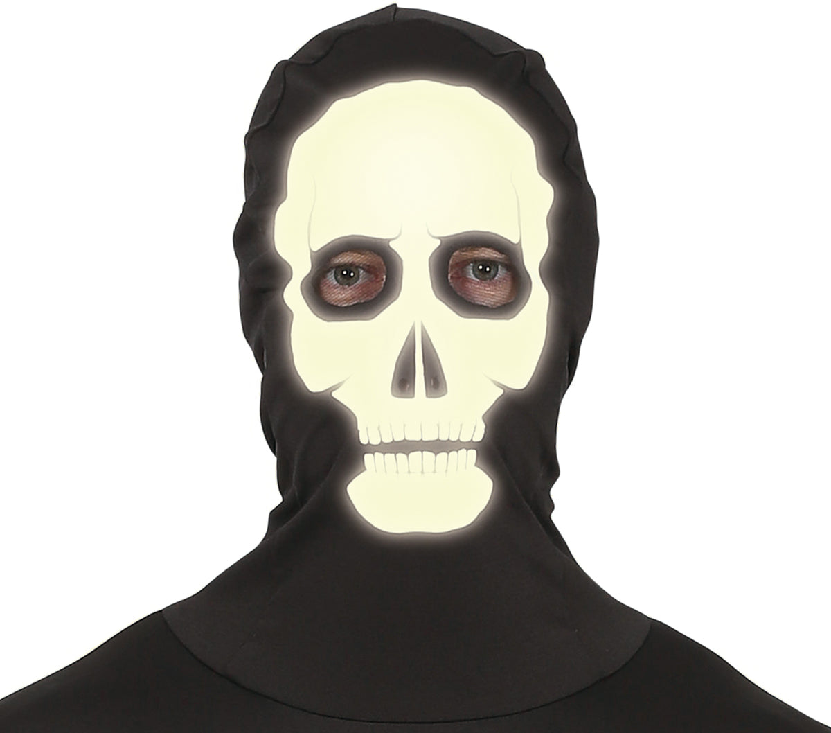 GP79340 – Halloween Skelett Einteiler Overall Grusel – Größe: 52 - 54 (L) – Farbe: Schwarz