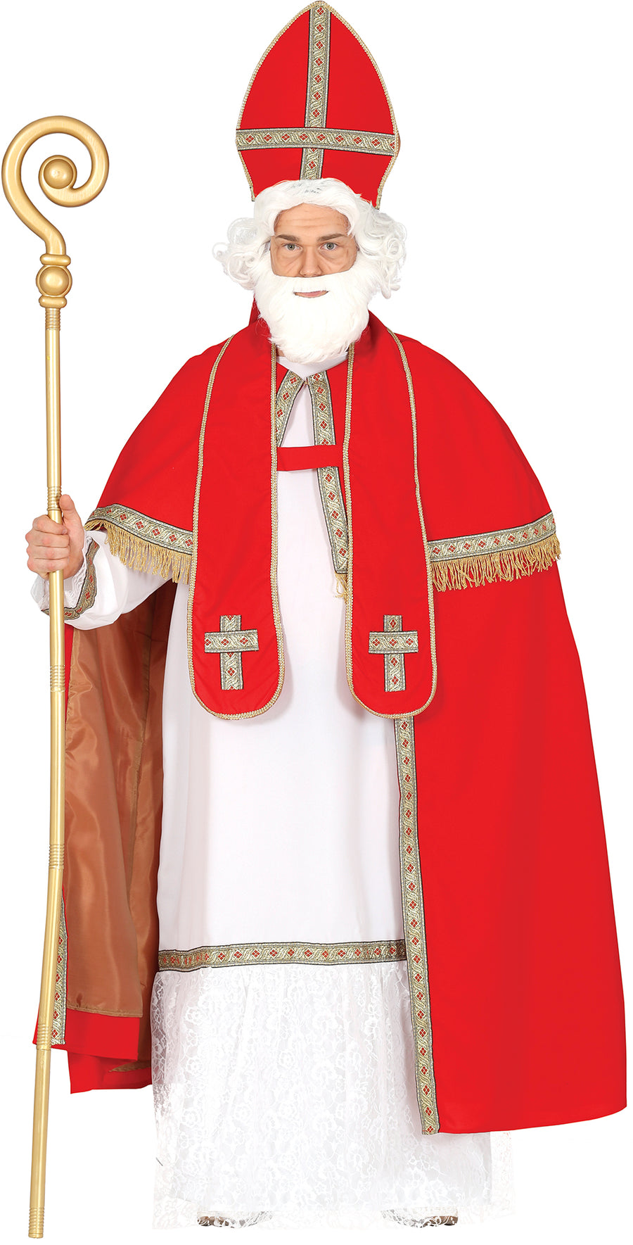 Nikolaus Kostüm für Herren mit Mitra