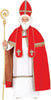 GP79349 – Weihnachten Nikolaus Kostüm Erwachsene – Größe: 48 - 50 (M), 52 - 54 (L), 54 - 56 (XL) – Farbe: Weiß