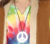 GP79363 – Hippies 60s Kostüm Bunter Look – Größe: 42 - 44 (L) – Farbe: Mehrfarbig
