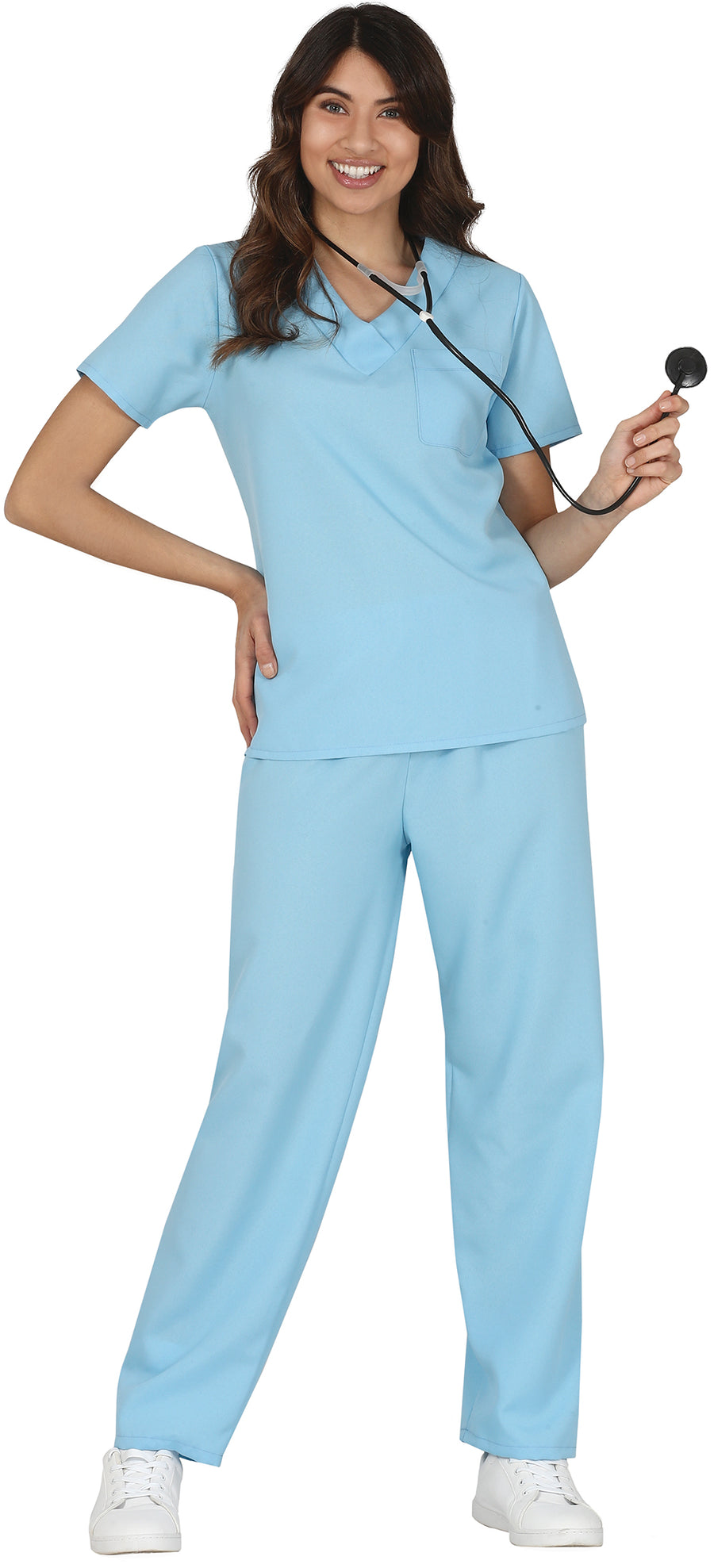 Krankenschwester Kostüm für Damen blau