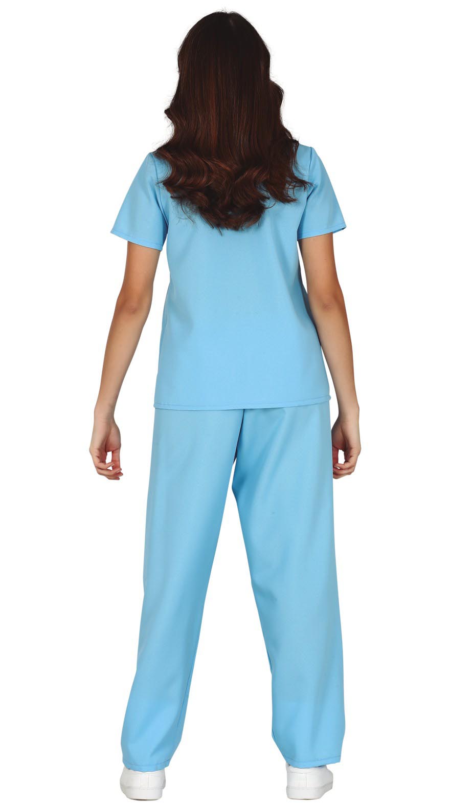 GP79366 – Krankenschwester Karnevalskostüm Faschingsoutfit – Größe: 42 - 44 (L) – Farbe: Blau
