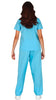 GP79366 – Krankenschwester Karnevalskostüm Faschingsoutfit – Größe: 42 - 44 (L) – Farbe: Blau