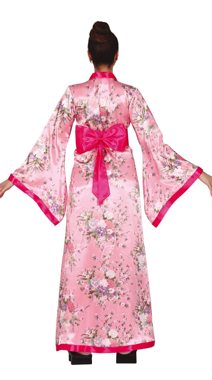 GP79375 – Asien Tradition Japan Kimono Kostüm – Größe: 42 - 44 (L) – Farbe: Pink
