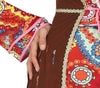 GP79391 – Hippie Blumenkind 60s Karneval Retro – Größe: 38 - 40 (M) – Farbe: Braun