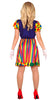 GP79393 – Clown Kostüm Karneval Buntkleid – Größe: 42 - 44 (L), 44 - 46 (XL) – Farbe: Mehrfarbig