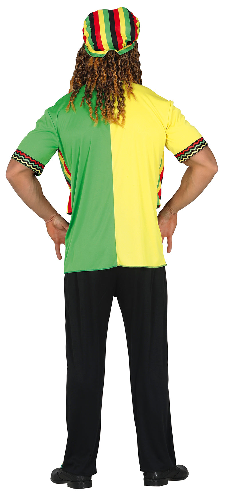 GP79412 – Rastafarian Junggesellenabschied 70er Jahre – Größe: 48 - 50 (M) – Farbe: Mehrfarbig