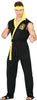 GP79414 – Ninja Filmkostüm Schlangenmeister – Größe: 52 - 54 (L) – Farbe: Schwarz