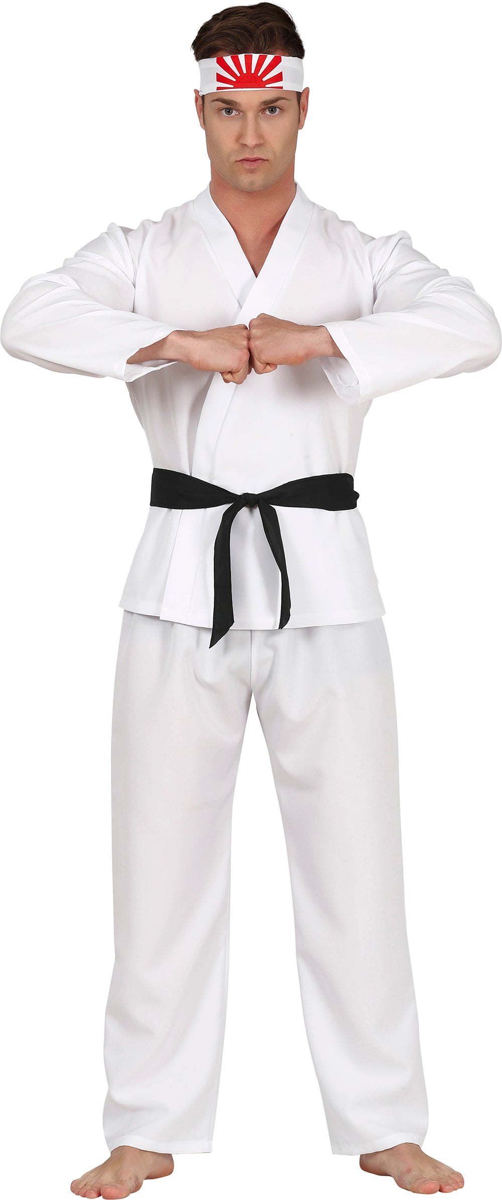 GP79420 – Ninja Karate Anzug Filmthema – Größe: 52 - 54 (L) – Farbe: Weiß