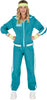 GP79453 – Film Und Sport Retro Jogginganzug Kostüm – Größe: 36 - 38 (S) – Farbe: Grün