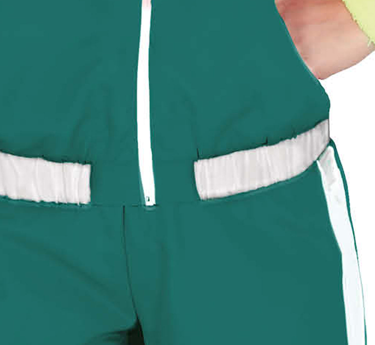 GP79453 – Film Und Sport Retro Jogginganzug Kostüm – Größe: 36 - 38 (S) – Farbe: Grün