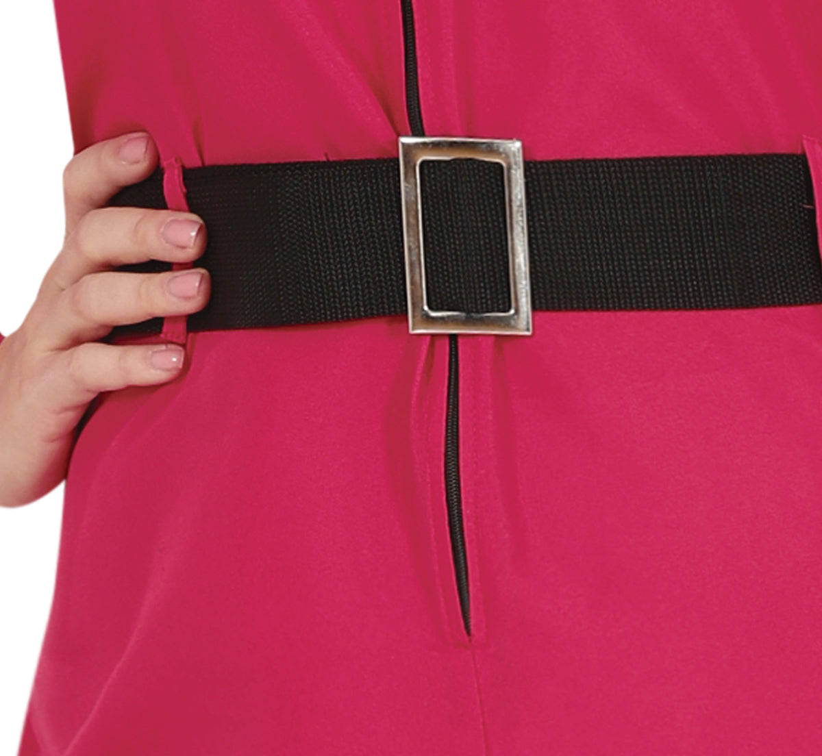 GP79450 – Filmkarneval Kostüm Einteiler Mit Kapuze – Größe: 44 - 46 (XL) – Farbe: Pink