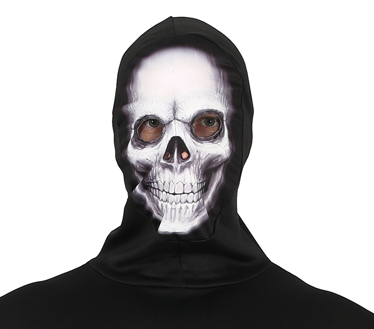 GP79485 – Halloween Skelett Outfit Dunkle Gestalt – Größe: 52 - 54 (L) – Farbe: Schwarz